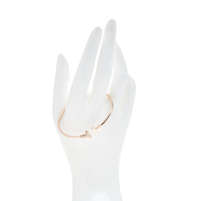 Tiffany 18K Rose Gold T Wire Bracelet 2 of 4