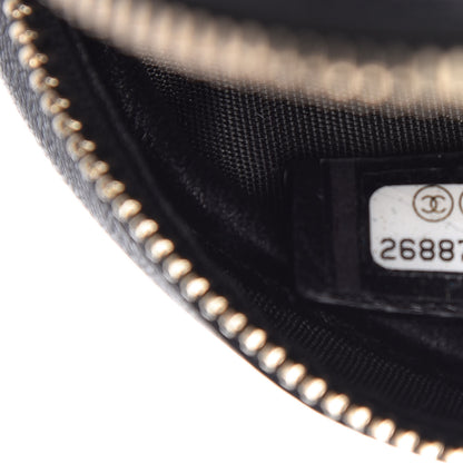 Chanel Lambskin Quilted Studded Round Clutch With Chain Black 9 of 10
