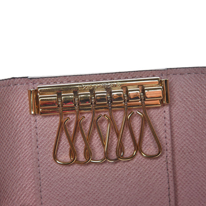 Louis Vuitton Damier Ebene Multicles 6 Key Holder Rose Ballerine 8 of 9