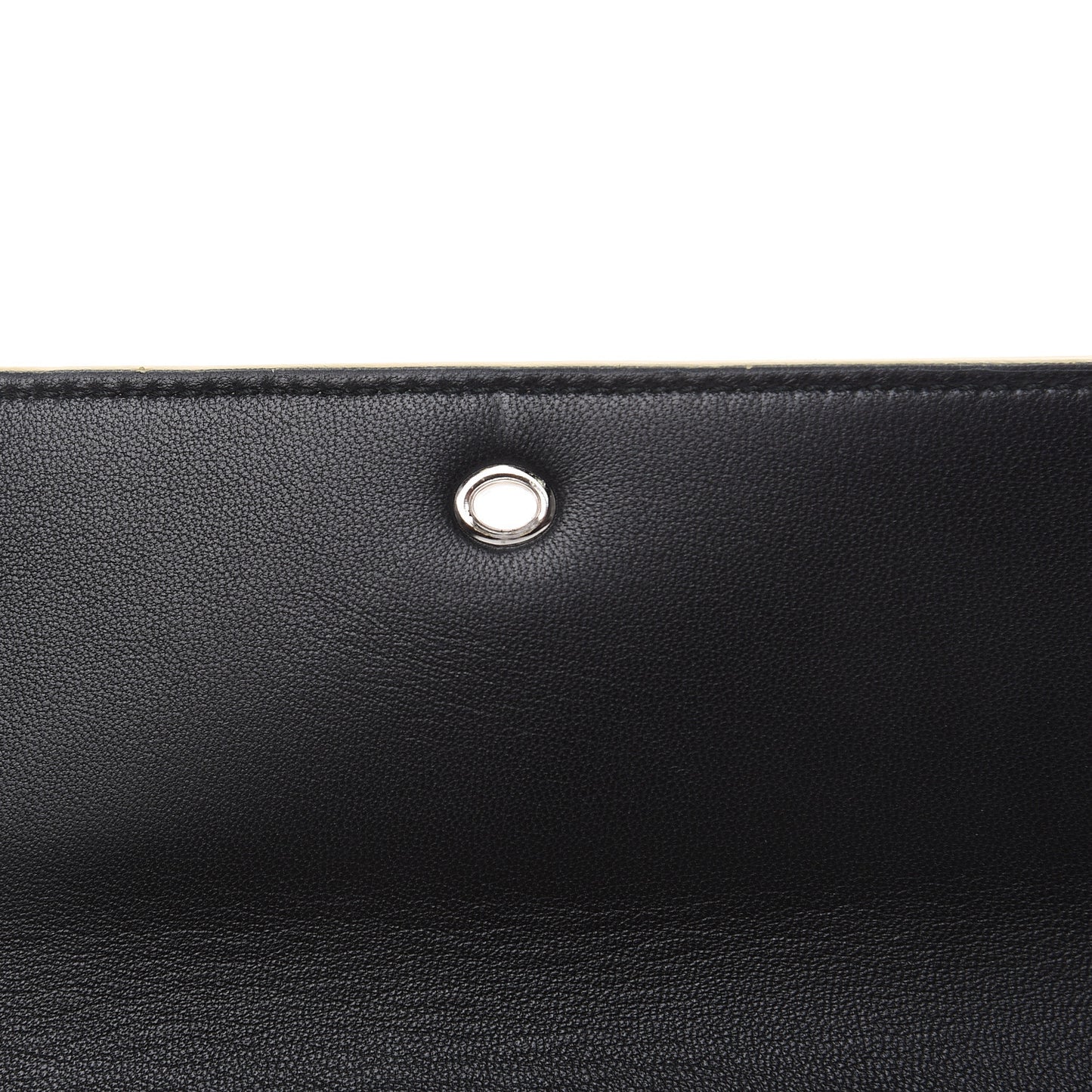 Calfskin Skull Continental Wallet Light Yellow