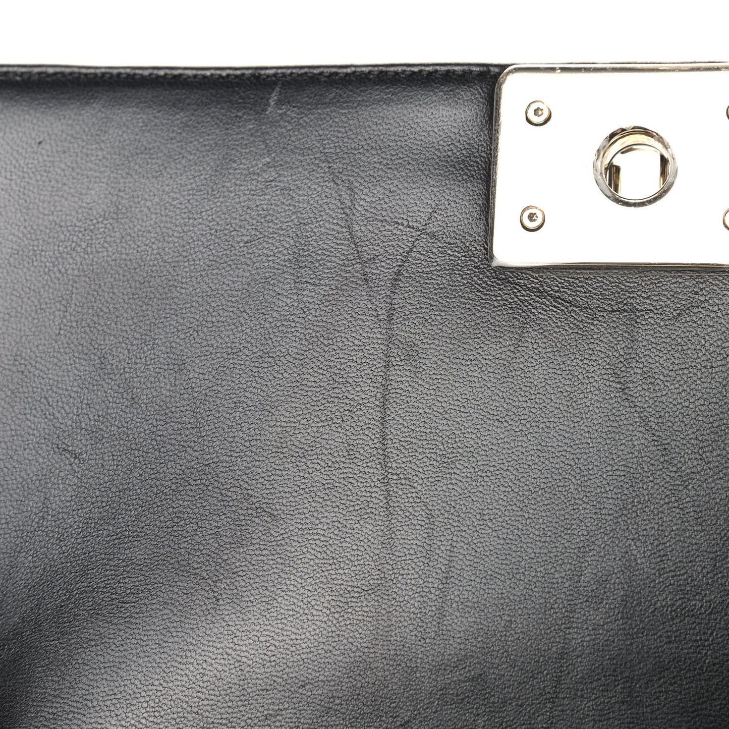 Lambskin Chevron Quilted Medium Boy Flap Black