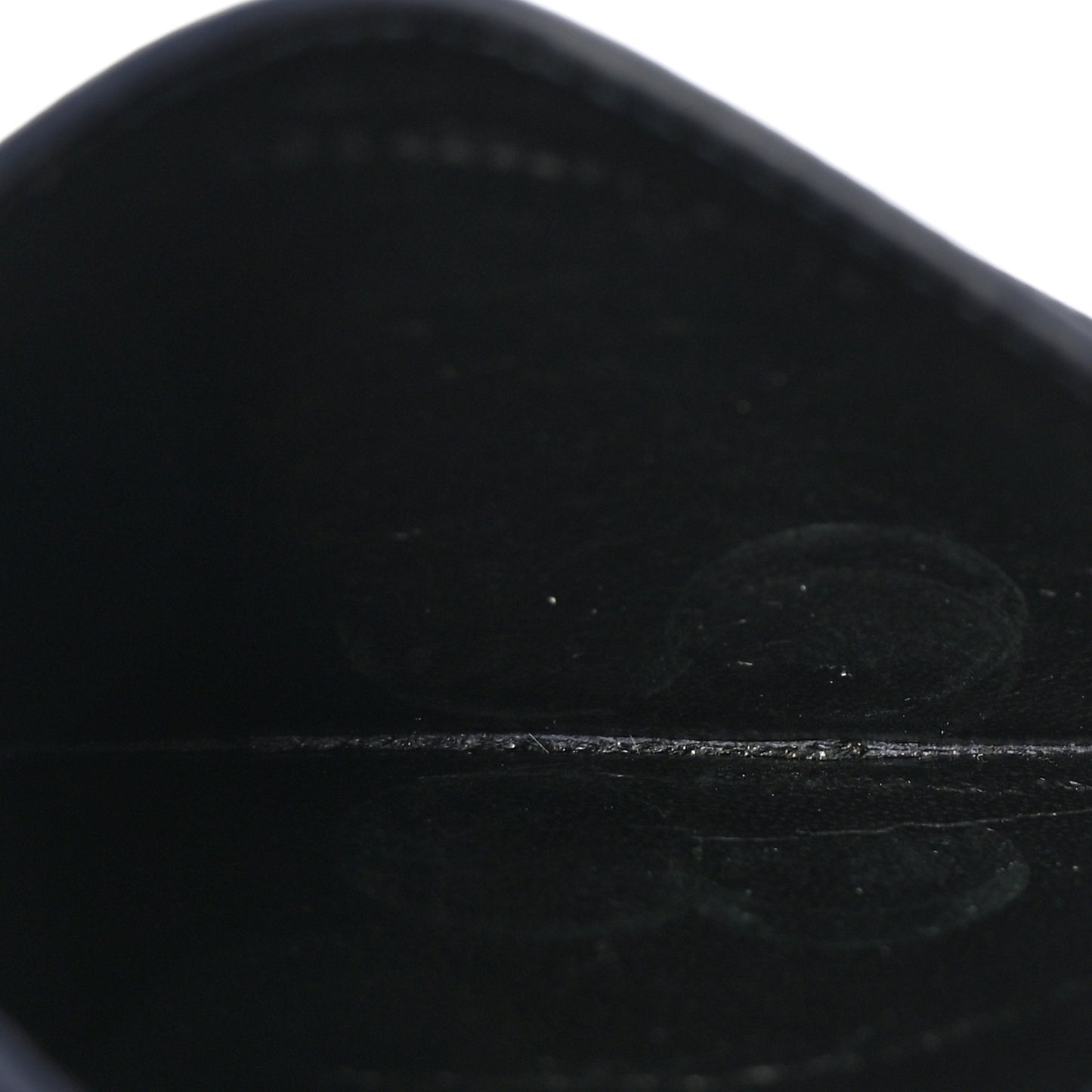 Grain De Poudre Matelasse Chevron Monogram Credit Card Case Navy