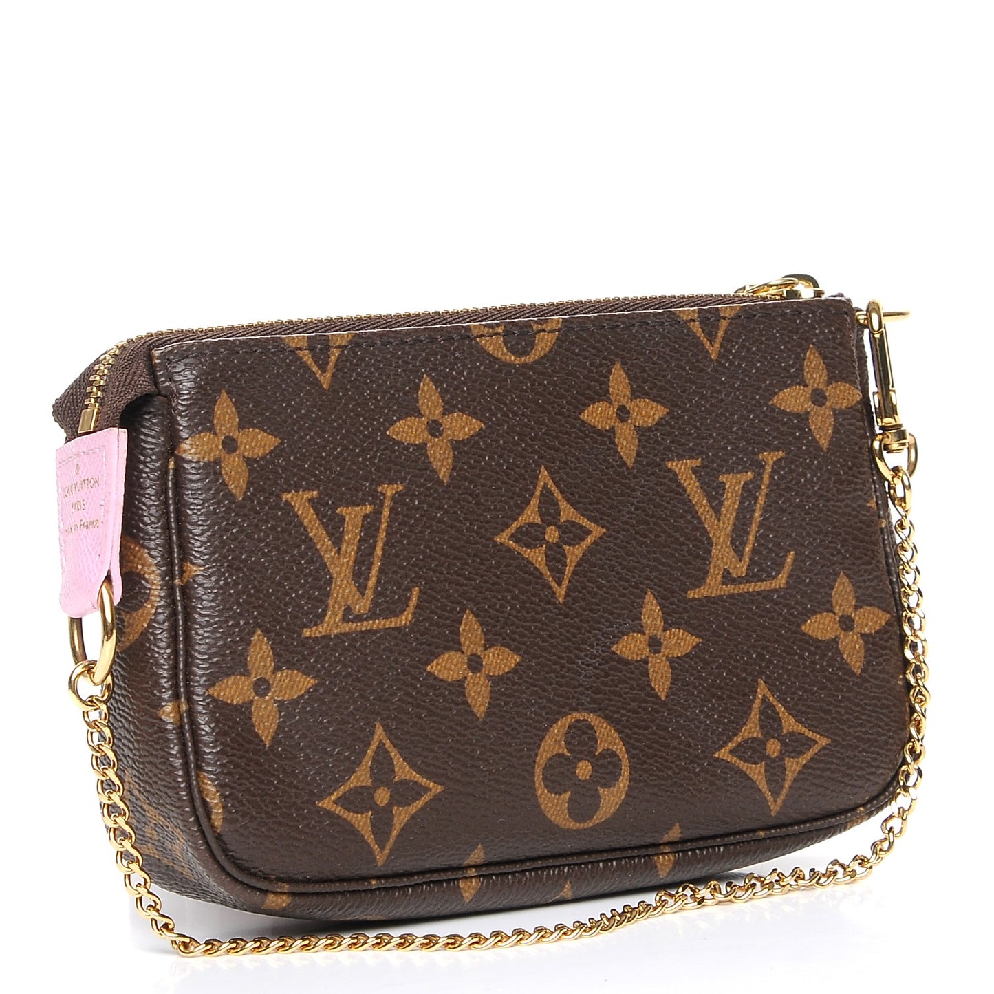 Monogram 2016 Christmas Animation Mini Pochette Accessories Rose Ballerine