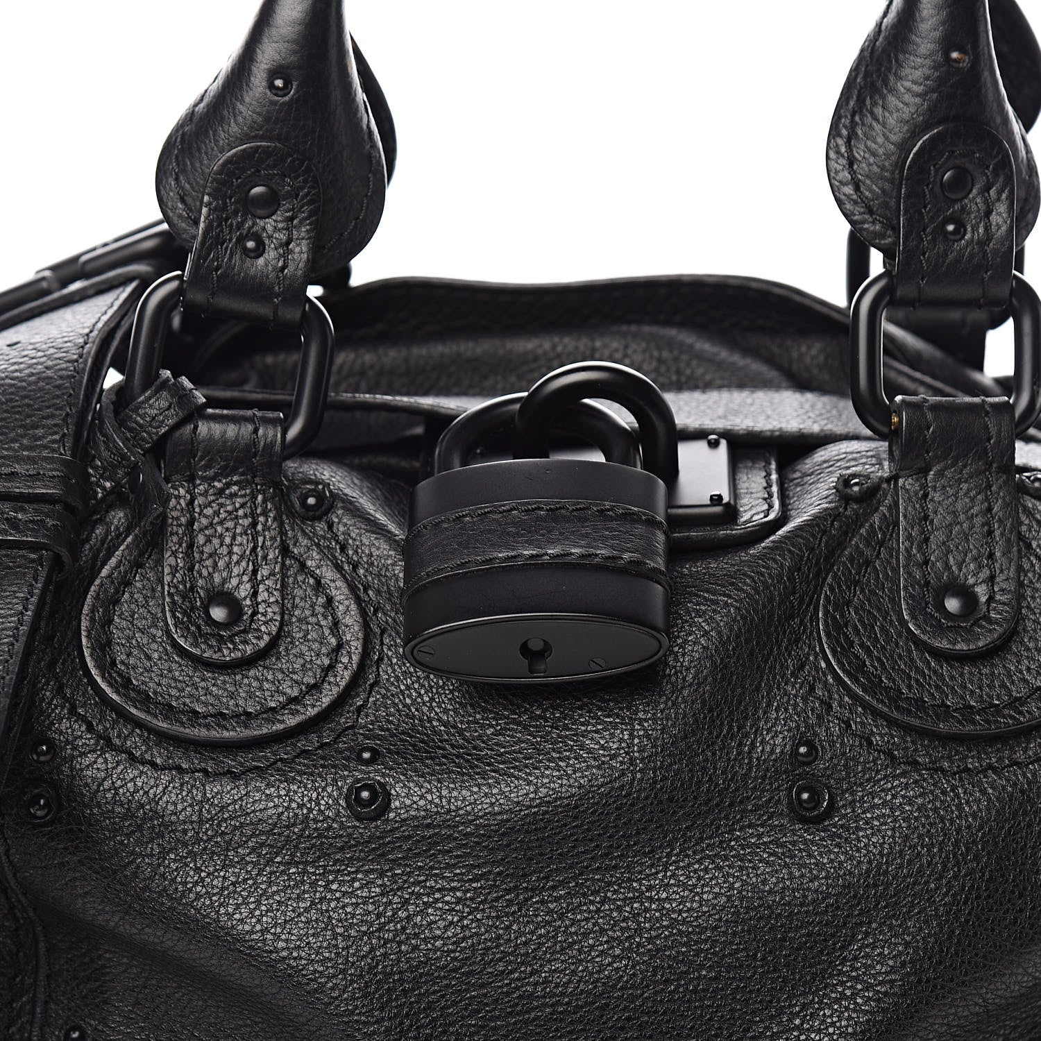 Chloe Calfskin Paddington Satchel Black 12 of 13