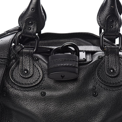 Chloe Calfskin Paddington Satchel Black 12 of 13