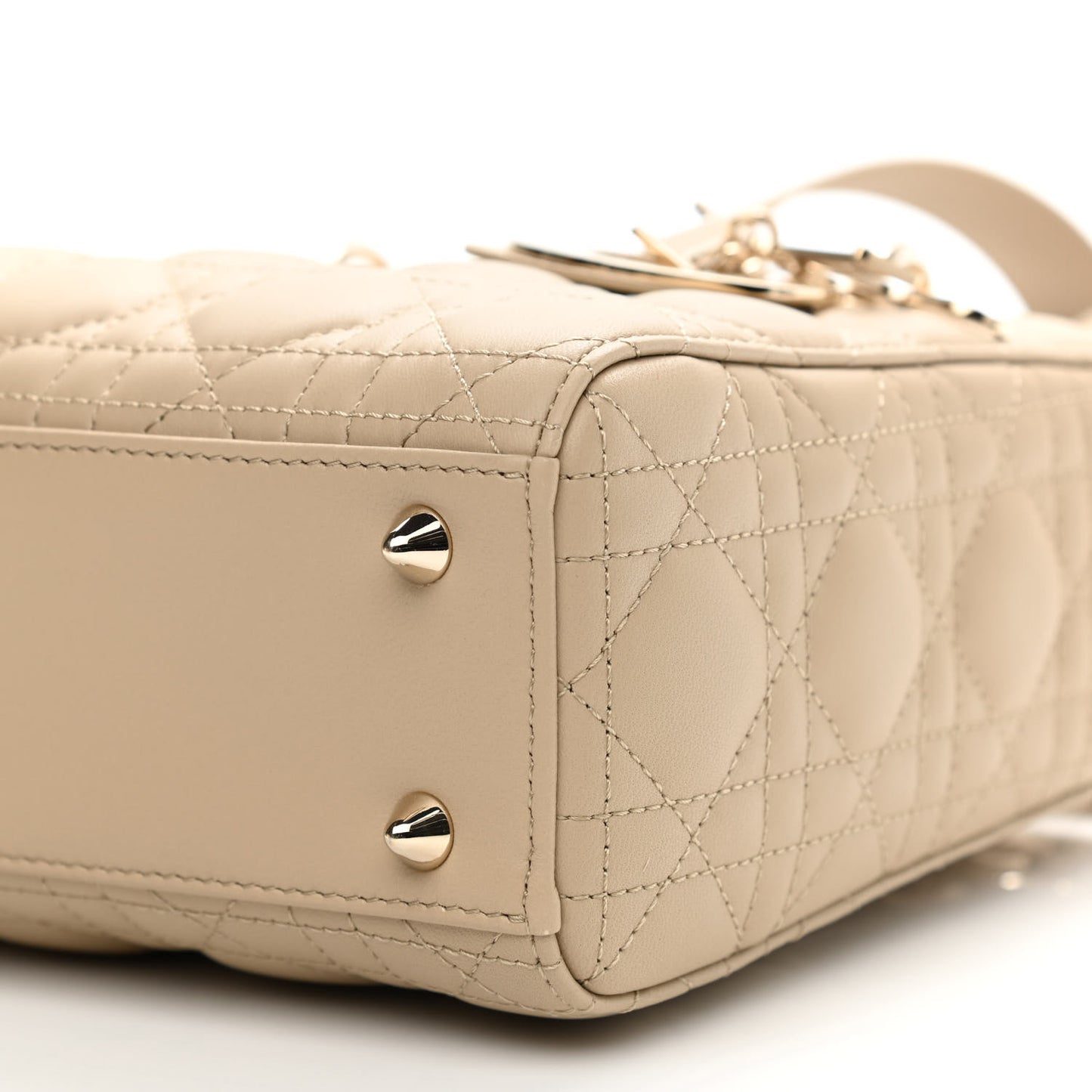 Lambskin Cannage Small My ABCDior Lady Dior Beige