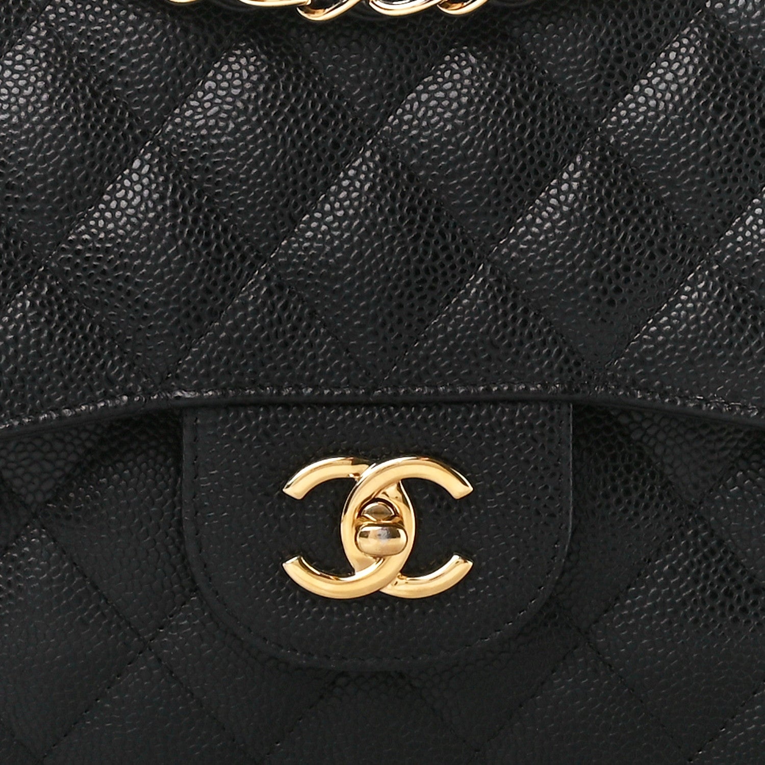 Chanel Caviar Quilted Jumbo Double Flap Black 9 of 11