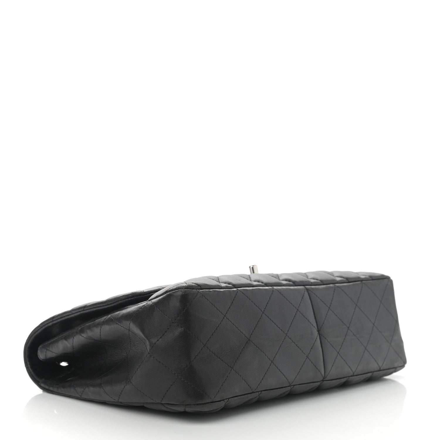 Chanel Lambskin Quilted Jumbo Single Flap Black 3 of 10