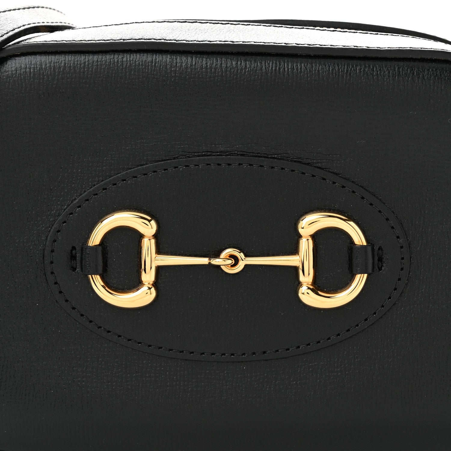 Gucci Calfskin Mini Horsebit 1955 Camera Shoulder Bag  Black 8 of 11