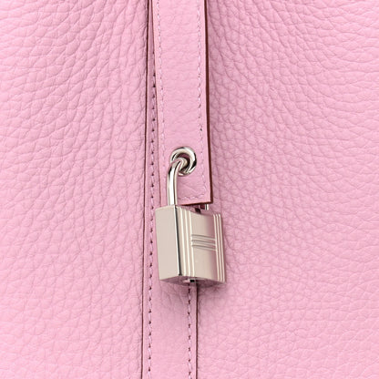 Hermes Taurillon Clemence Picotin Lock 18 PM Mauve Sylvestre 8 of 11