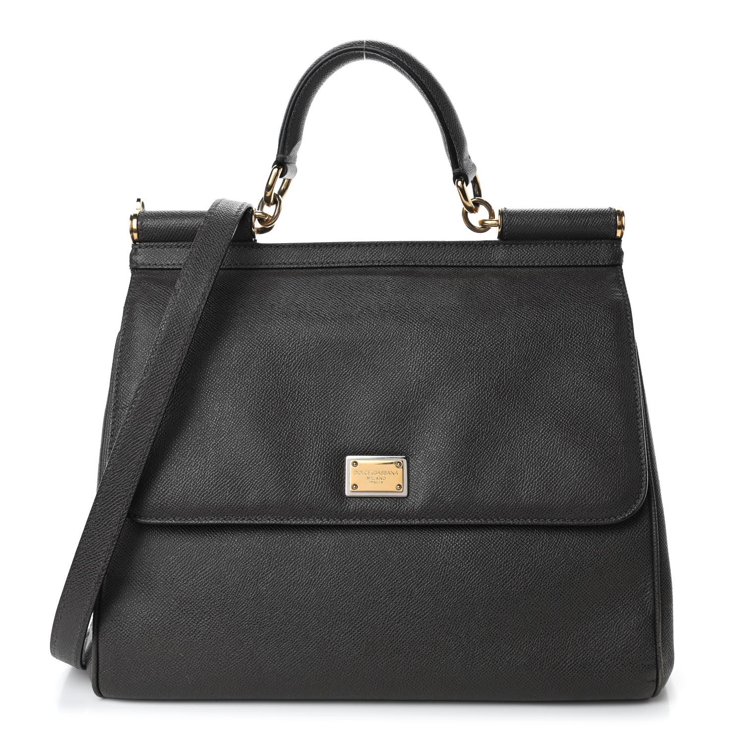 Dolce & Gabbana Dauphine Large Miss Sicily Satchel Black 1 of 4