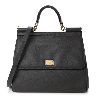 Dolce & Gabbana Dauphine Large Miss Sicily Satchel Black 1 of 4