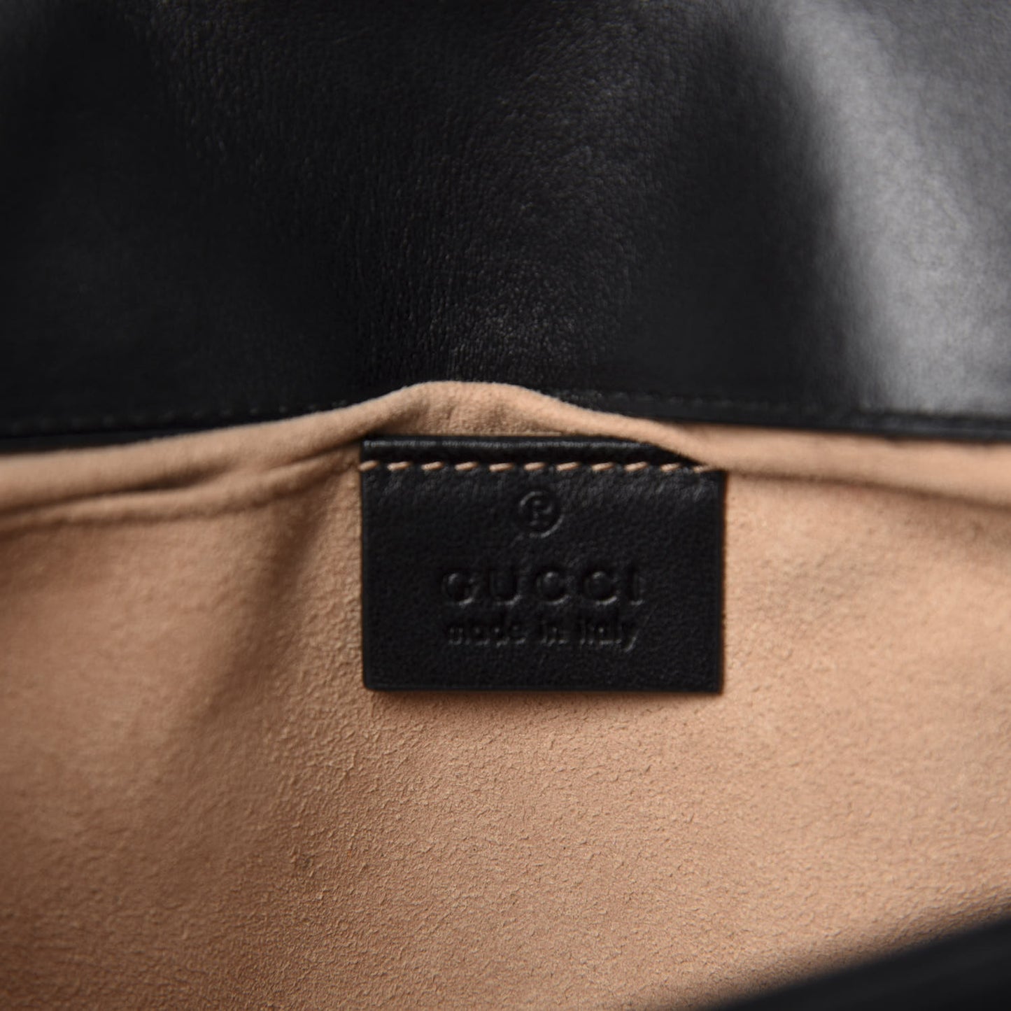 Calfskin Matelasse Mini GG Marmont Shoulder Bag Black