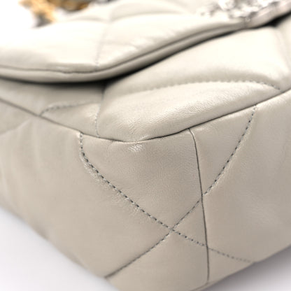Chanel Goatskin Quilted Medium Chanel 19 Flap Grey 9 of 15