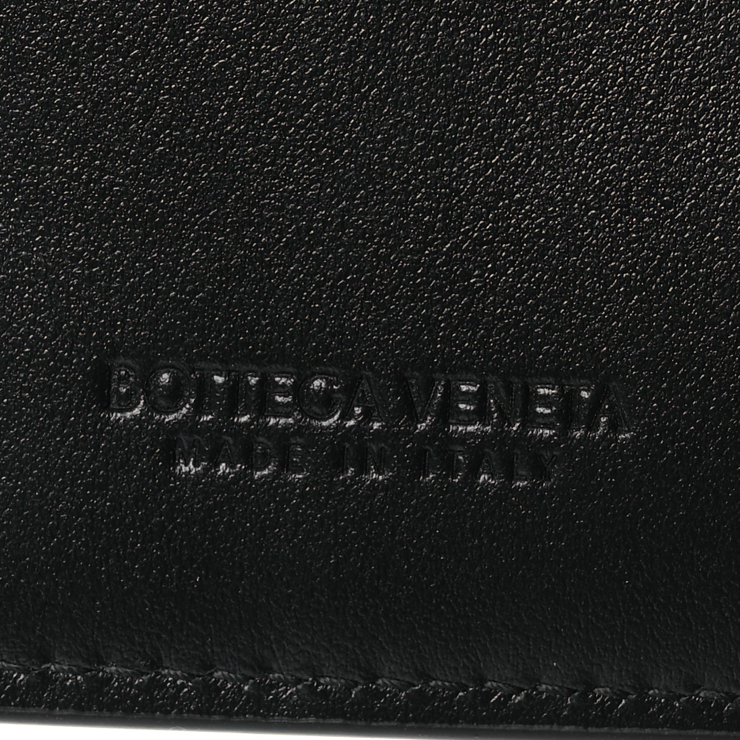 Nappa Maxi Intrecciato Small Bi-Fold Zip Wallet Black