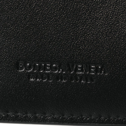 Bottega Veneta Nappa Maxi Intrecciato Small Bi-Fold Zip Wallet Black 10 of 11