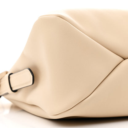 Prada Soft Calfskin Large Aimée Shoulder Bag Travertine 9 of 11