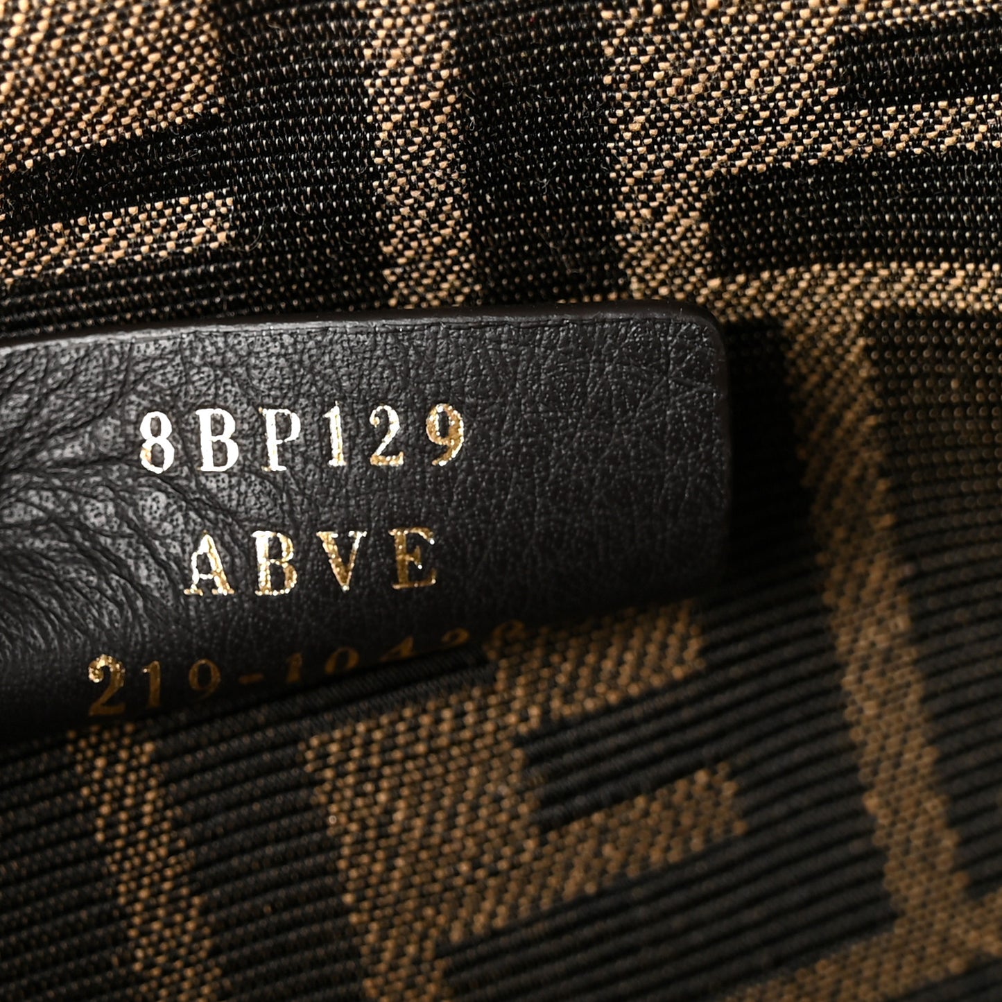 Shiny Nappa Small Fendi First Black