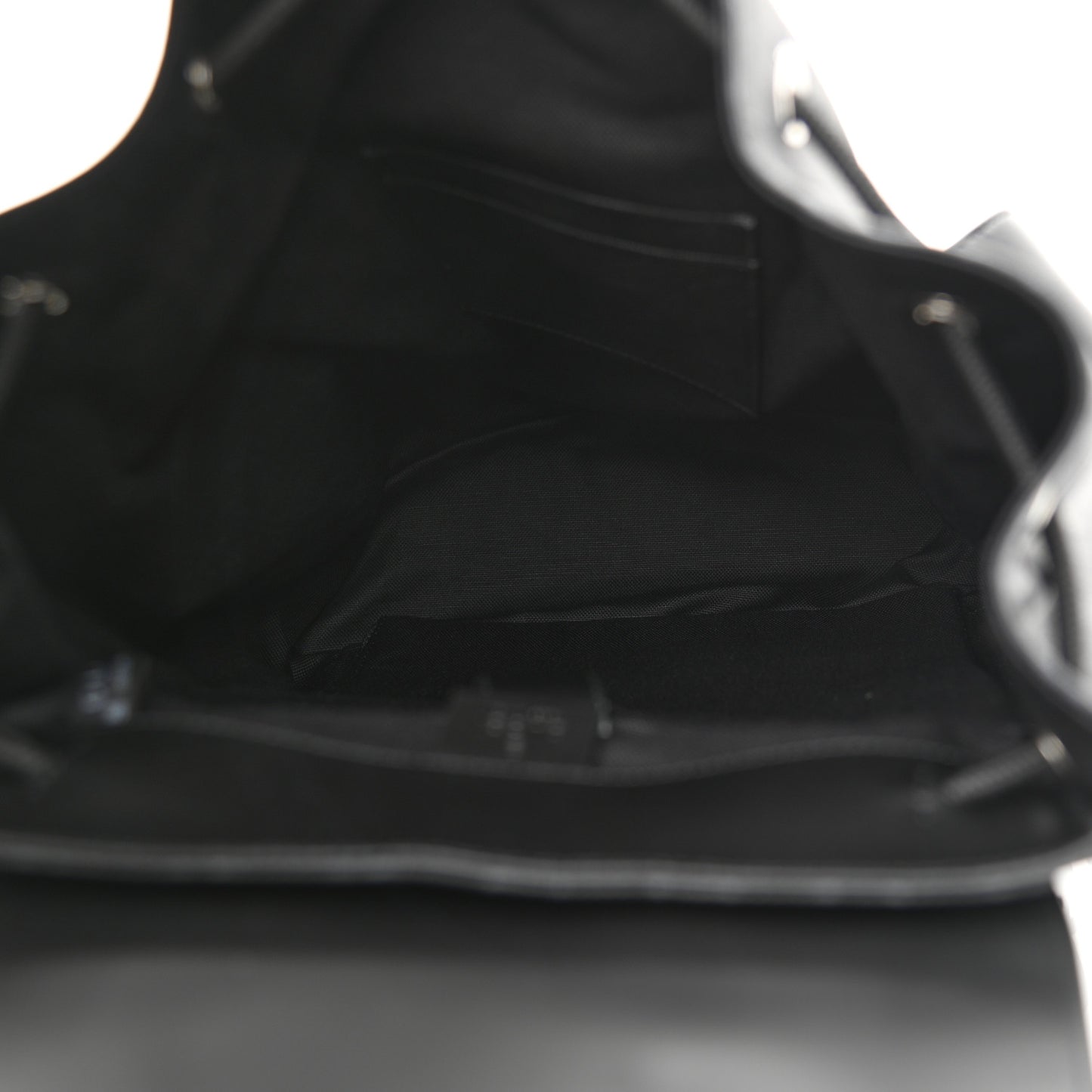 Soft GG Supreme Monogram Appia Calfskin Web Double Buckle Backpack Black