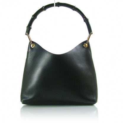 Gucci Leather Peggy Bamboo Handle Hobo Black 1 of 11