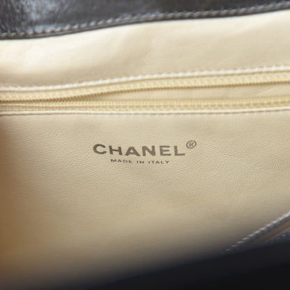 Chanel Glazed Calfskin Boy Satchel Flap Dark Grey 6 of 13