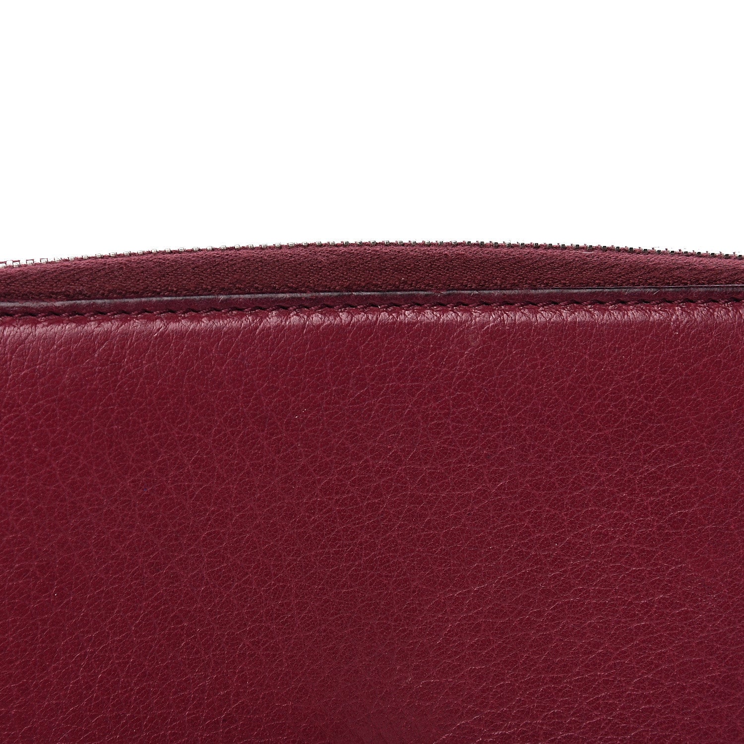 Gucci Pebbled Calfskin Soho Zip Around Wallet Cherry Gloss 12 of 15