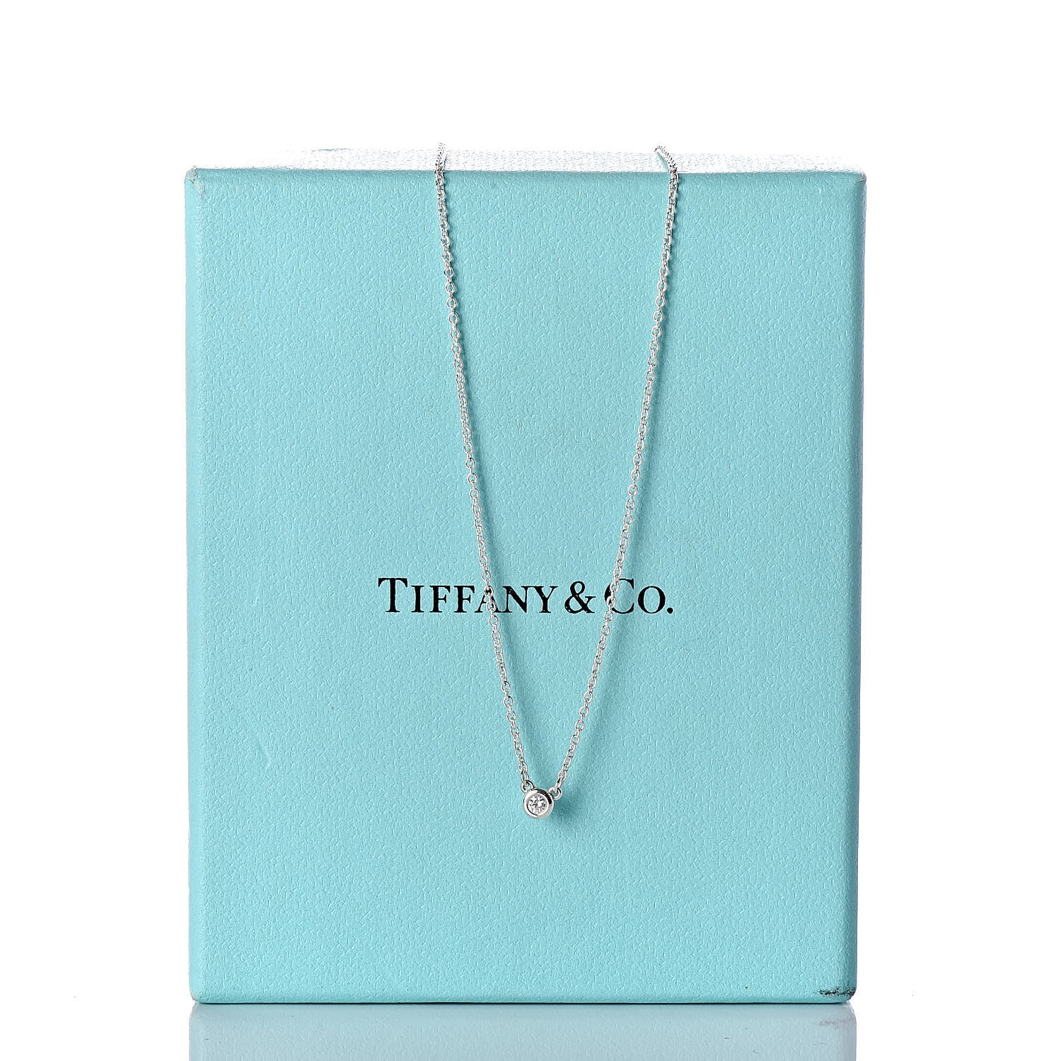 Tiffany Sterling Silver Diamond .03ct Elsa Peretti Diamonds by the Yard Pendant Necklace 9 of 9