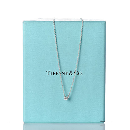 Tiffany Sterling Silver Diamond .03ct Elsa Peretti Diamonds by the Yard Pendant Necklace 9 of 9
