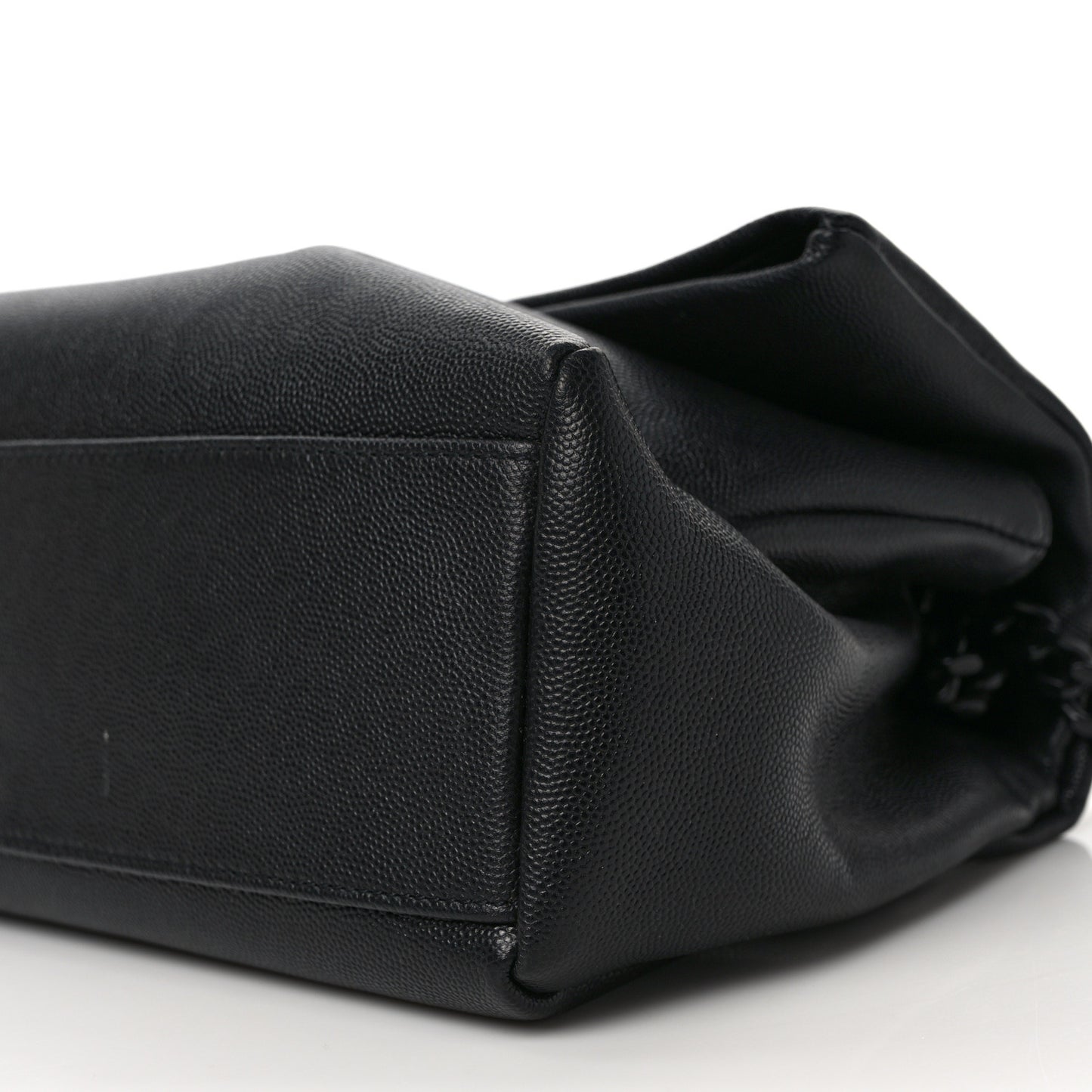 Grain De Poudre Medium West Hollywood Monogram Fold-Over Black