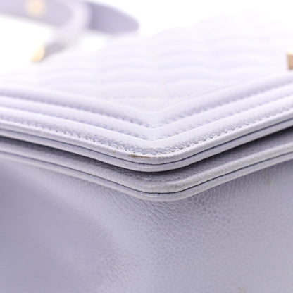 Chanel Caviar Quilted Medium Boy Flap Light Purple 12 of 13