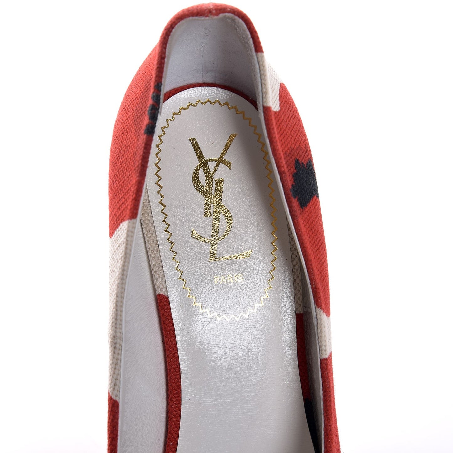 Canvas Printed Maryna 105 Wedges 40 Blanc Poppy