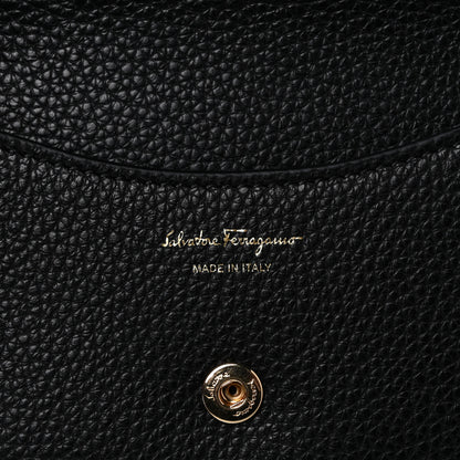 Salvatore Ferragamo Calfskin City Wallet On Chain Black 5 of 8