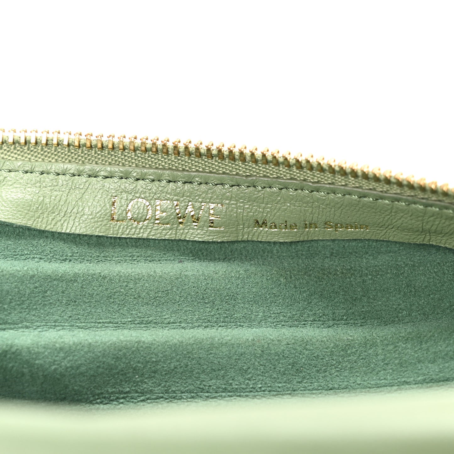 Lambskin Pleated Bracelet Pouch shoulder Bag Rosemary