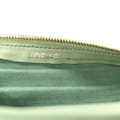 Loewe Lambskin Pleated Bracelet Pouch shoulder Bag Rosemary 7 of 10