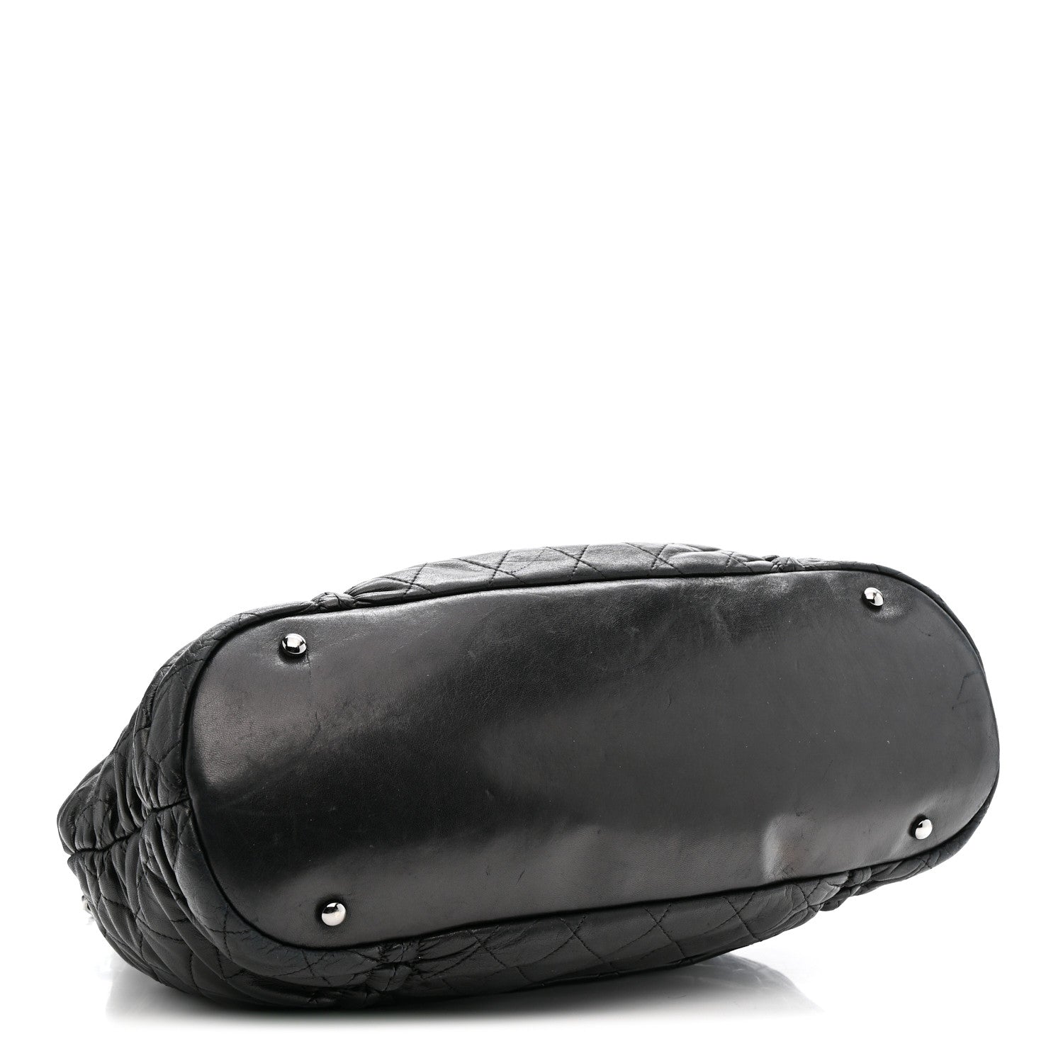 Chanel Lambskin Quilted Sharpei Frame Tote Black 4 of 16
