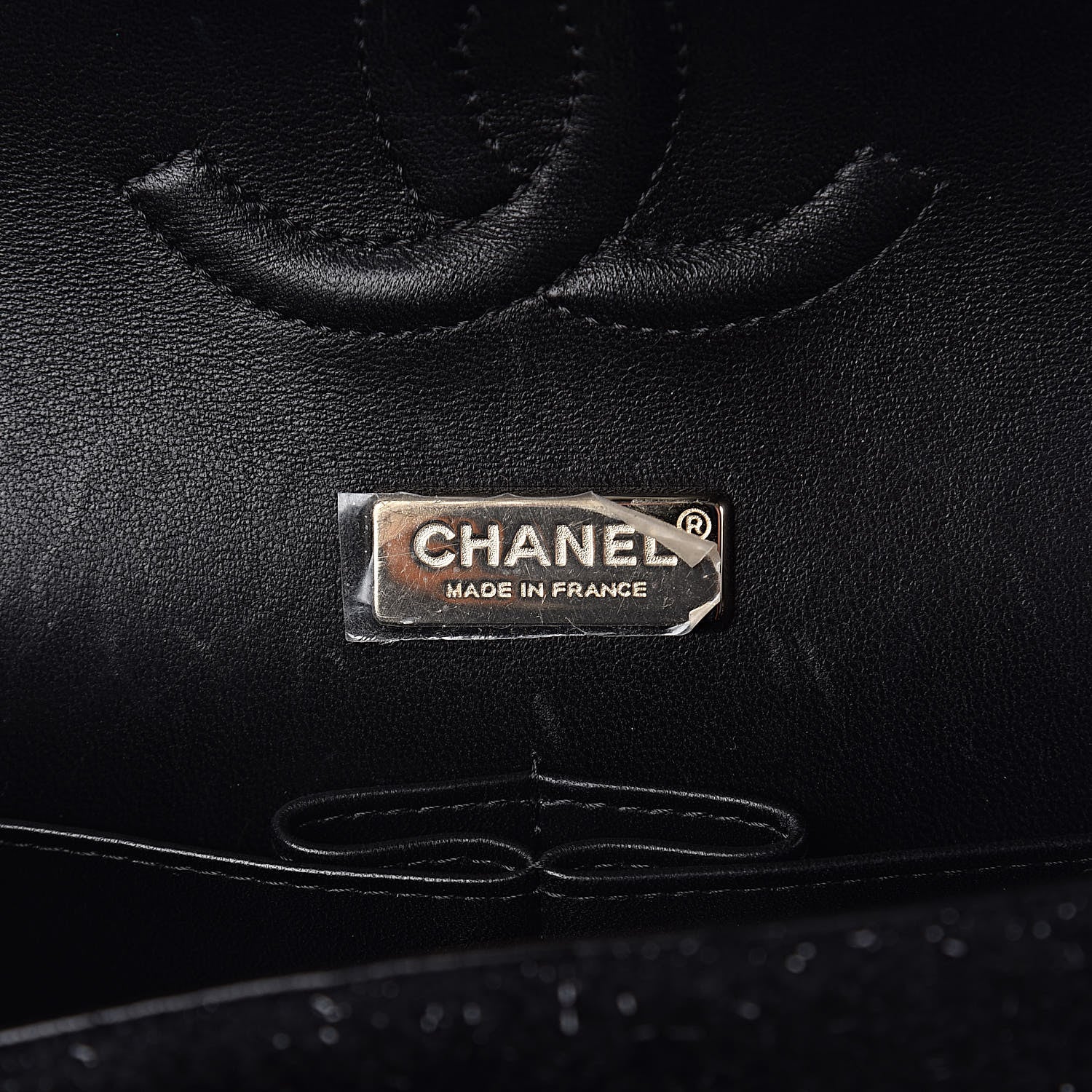 Chanel Tweed Lambskin Charms Embroidered Medium Double Flap Black 6 of 19