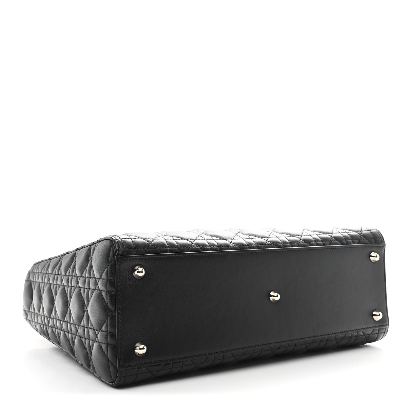 Lambskin Cannage Large Lady Dior Black