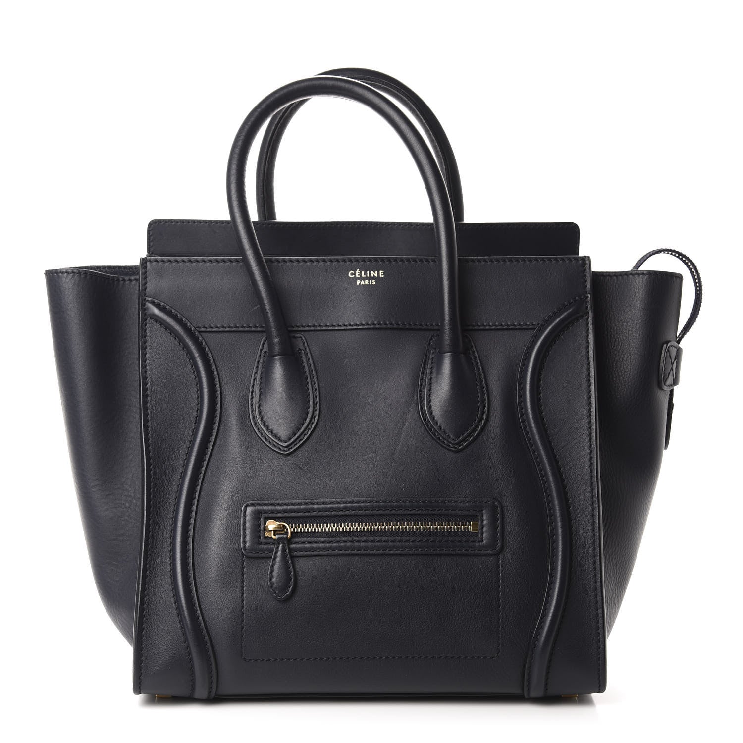 Celine Smooth Calfskin Mini Luggage Navy Blue 1 of 11