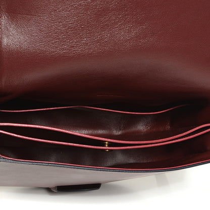 Celine Natural Calfskin Medium Trotteur Burgundy 5 of 8