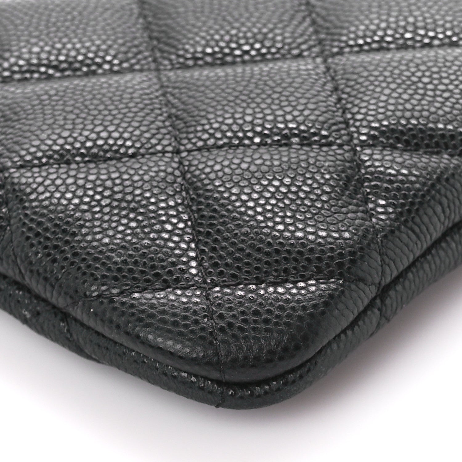Chanel Caviar Quilted Small Cosmetic Case Black 9 of 11