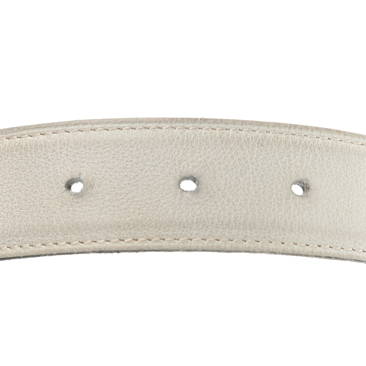 Hermes Swift Epsom Strie 32mm H Belt 85 White Blue Jean 4 of 8
