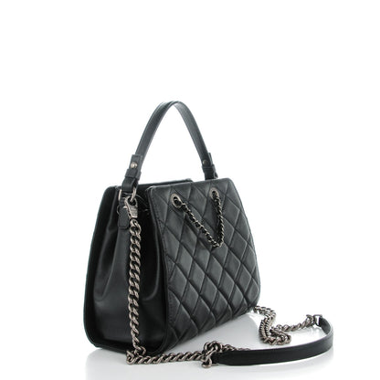 Chanel Caviar Quilted Small CC Bucket Bag Black 3 of 7