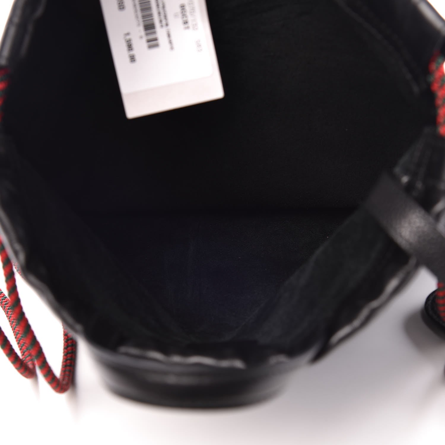 Gucci Calfskin Logo Drawstring Backpack Black 6 of 8