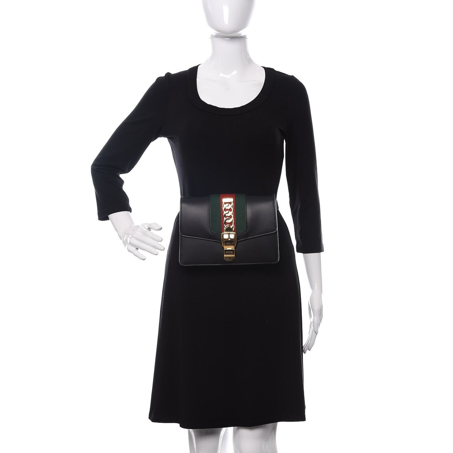 Calfskin Sylvie Belt Bag Black