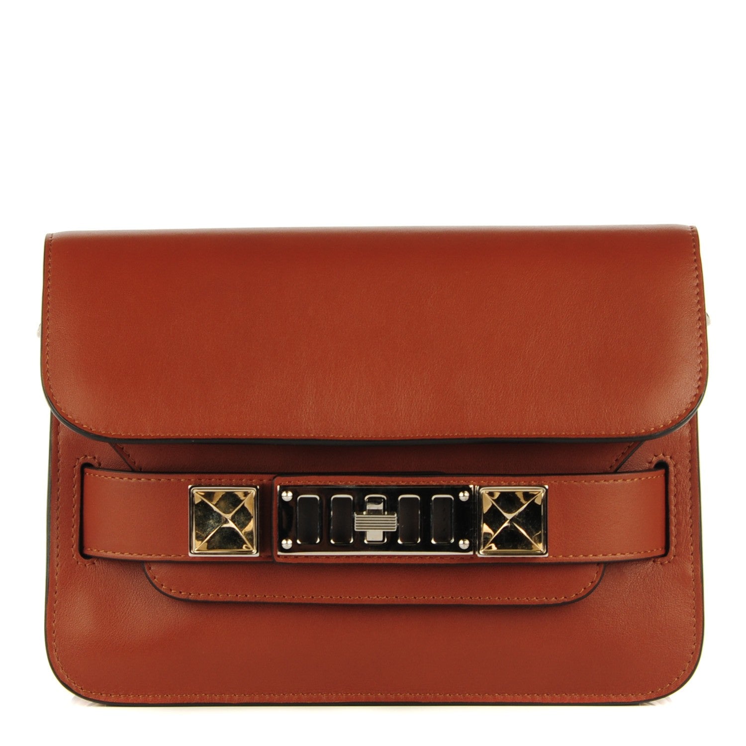 Proenza Schouler Calfskin Mini PS11 Classic Shoulder Bag Saddle 1 of 9