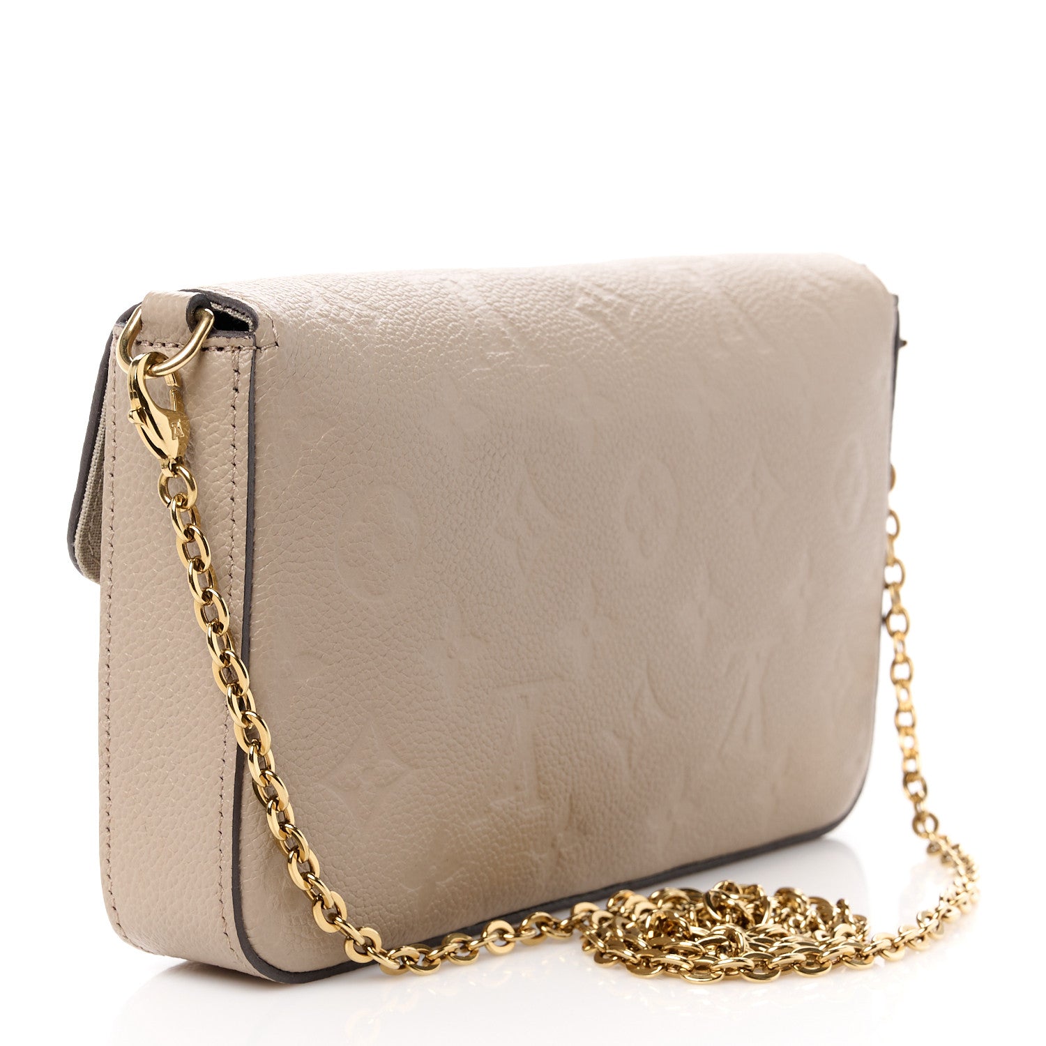 Louis Vuitton Empreinte Pochette Felicie Chain Wallet Tourterelle 3 of 10
