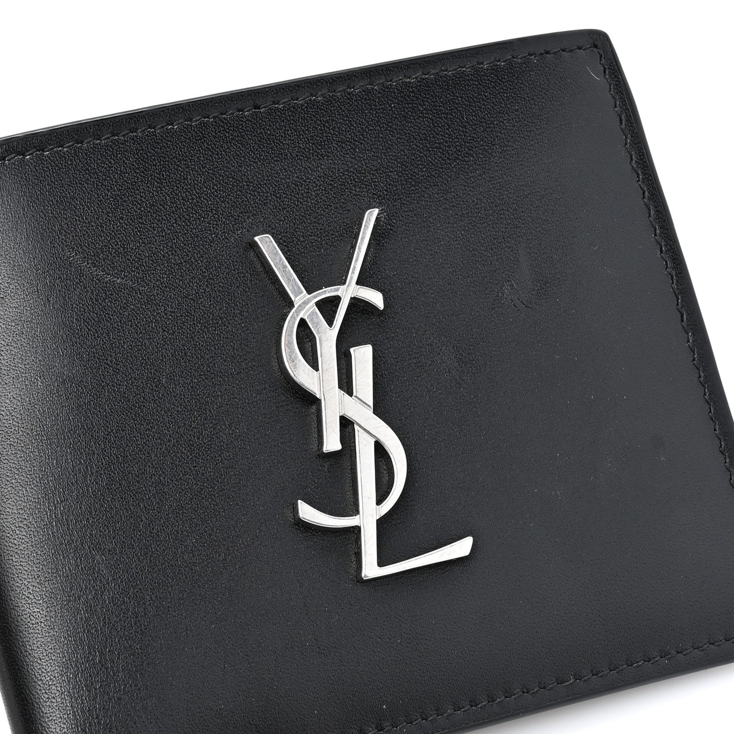 Smooth Calfskin Monogram East West Wallet Black
