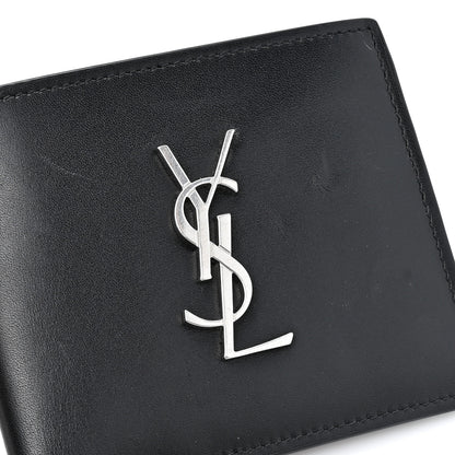 Saint Laurent Smooth Calfskin Monogram East West Wallet Black 11 of 12