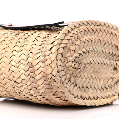 Loewe Raffia Small Basket Tote Bag Natural Tan 9 of 11