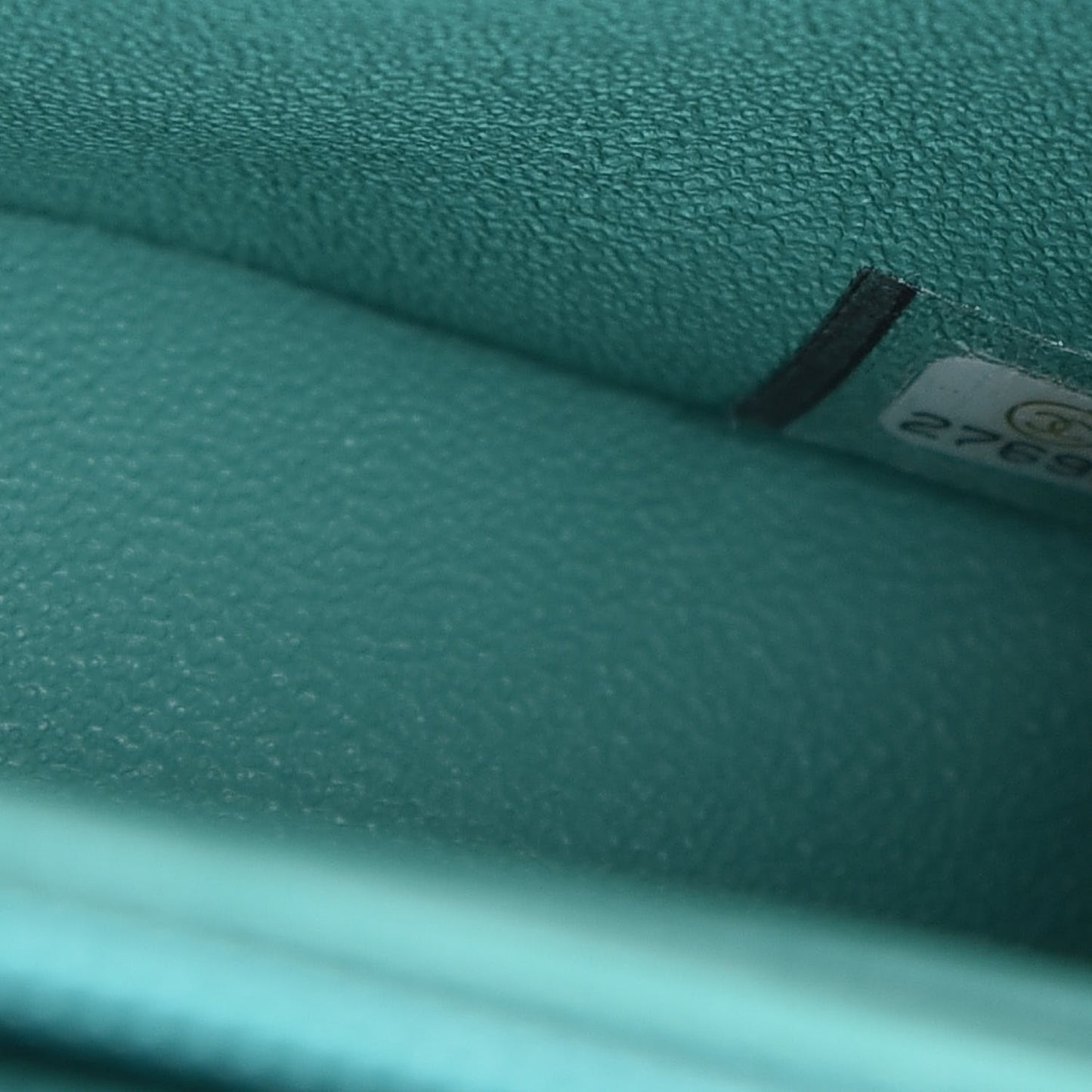 Lambskin Quilted Mini Square Flap Green